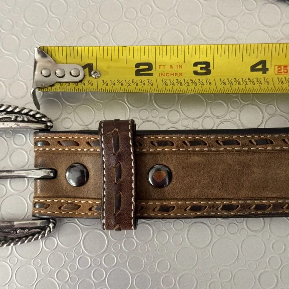 Ariat Scout Leather Western Belt 42 GripStrip 2007 Limited Edition Buckle 1.5”